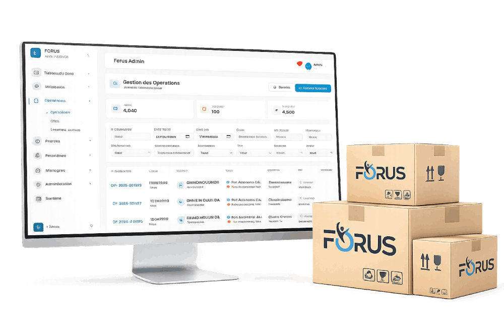 Application mobile FORUS dédiée aux transporteurs partenaires